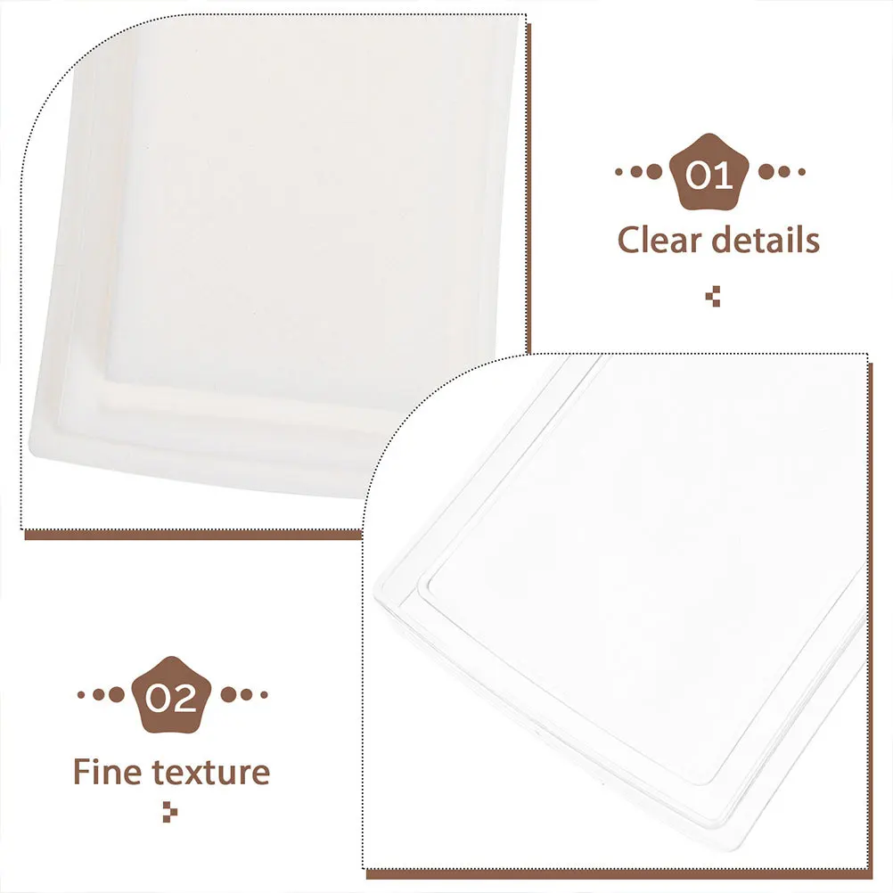 15Pcs Blank Ink Pads Refillable High Density Sponge Ink Stamp Pads for Craft Office Fingerprint Stamping Art Inkpad for Stamp