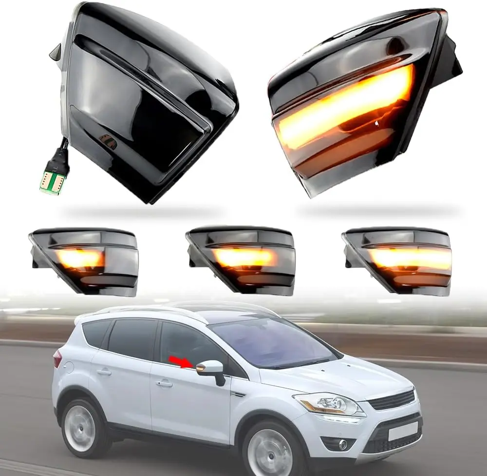 

2PCS LED Dynamic Turn Signal, Side Mirror Sequential Turn Signal Indicator Suitable For C394 Of Ford S-Max C-Max Kuga Models