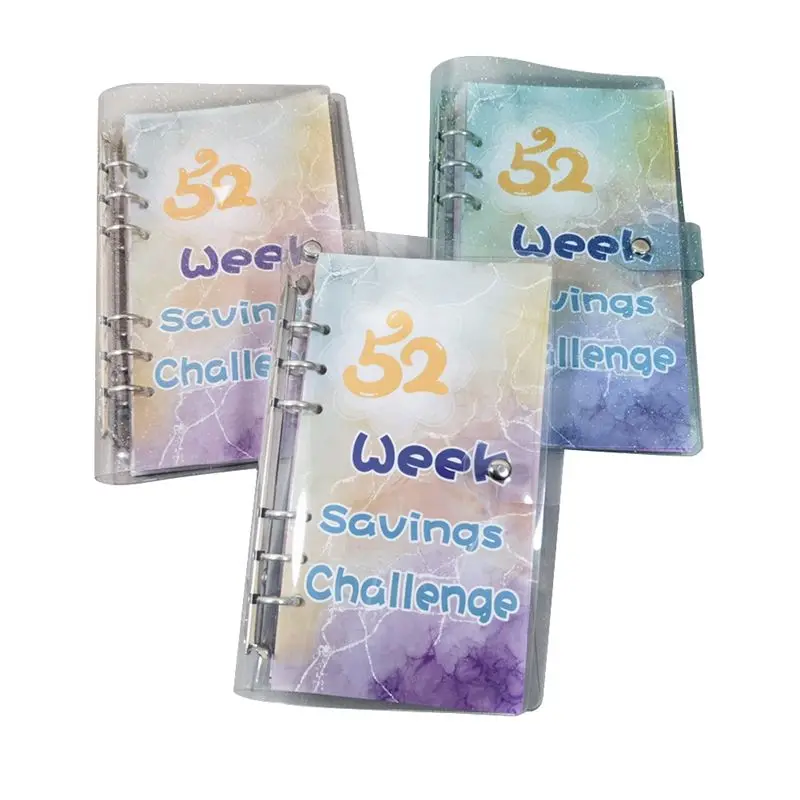 Exquisite-3PCS 52 Week Savings Challenge Budget Book Planner Budget Book With Cash Envelopes, Money Organizer For Cash