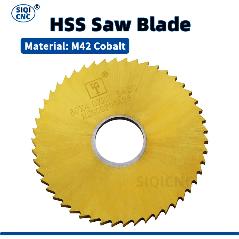 

40mm-300mm High speed steel circular saw blade, notch milling blade, cobalt-containing titanium plated, outer diameter