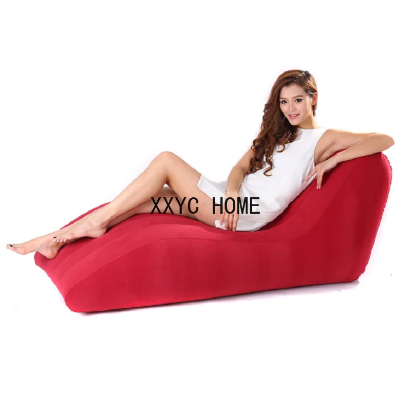 Environmentally Friendly Portable S-shaped Lounge Chair Plush Inflatable Leisure Comfortable Sofa New