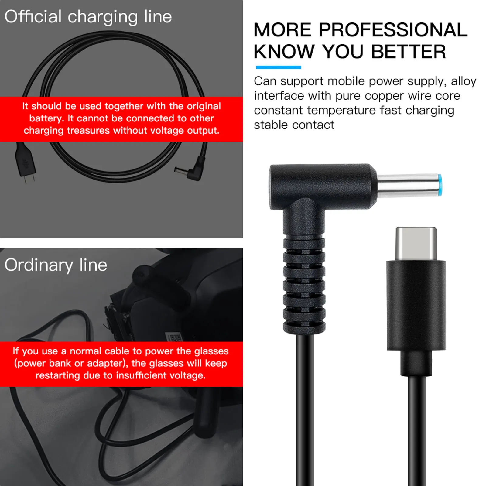 แว่นตา2แว่นตา Power สำหรับ DJI Avatar