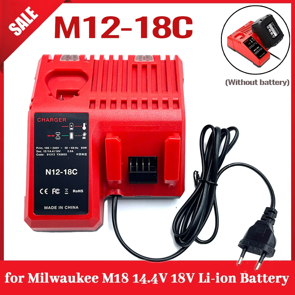 

Power Tool Parts Accessories For Milwaukee 18V Lithium Battery 12V Charger For M14 14.4V For M18 Li-ion Cell Pack For M12 - 18C