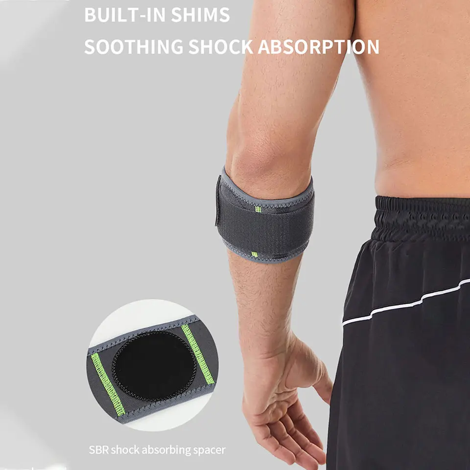 GTUBIKE 1PC Tennis Golf Ball Elbow Strap Forearm Brace Strap Compression Elbow Strap Compression Pad Elbow Brace For Pain Relief view 4
