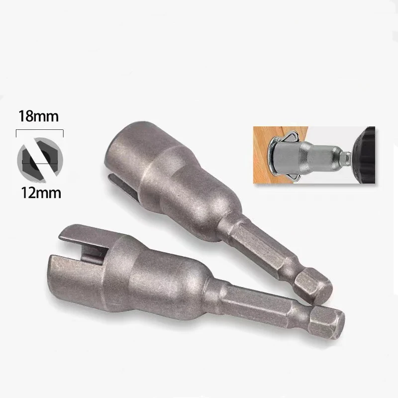 Imagem -05 - Polegada 6.35 mm Hex Shank Soquete Adaptador Porca para Ferramenta Elétrica Slotted Butterfly Bolt Socket Wrench Chave de Fenda Elétrica Manga 1