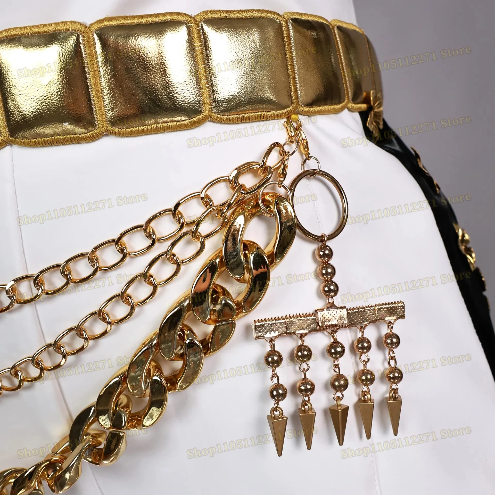 K-POP شيطان الصيادين تأثيري رومي زوي ميرا الأسود المرحلة موحدة هالوين ازياء المرأة تنورة علوية سترة أغطية الرأس شعر مستعار