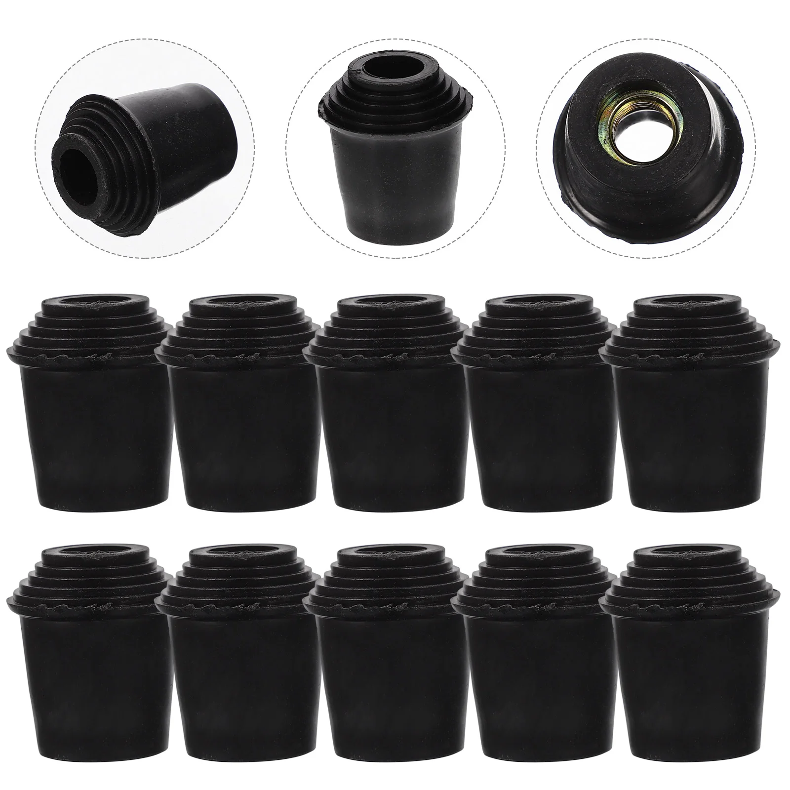 

Electronic Drum Kit Pad Instruments Rubber Sleeve Replacement Accessories Rack Feet