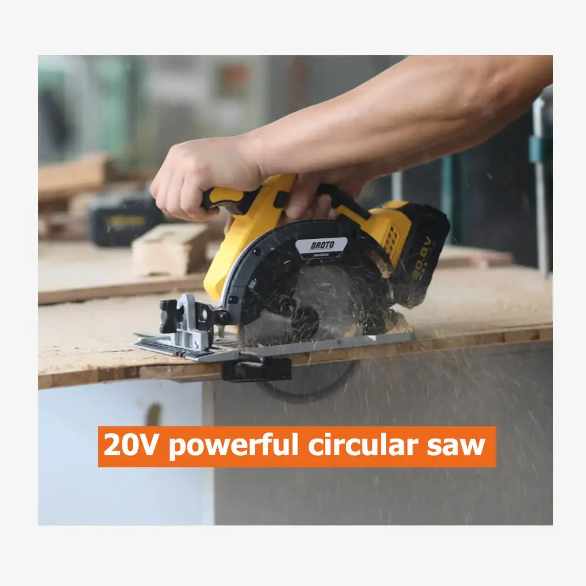 Heavy Duty Electric Battery Chargeable Circular Saw dc Motor Brushless Power Tool Cordless Circular Saw OEM