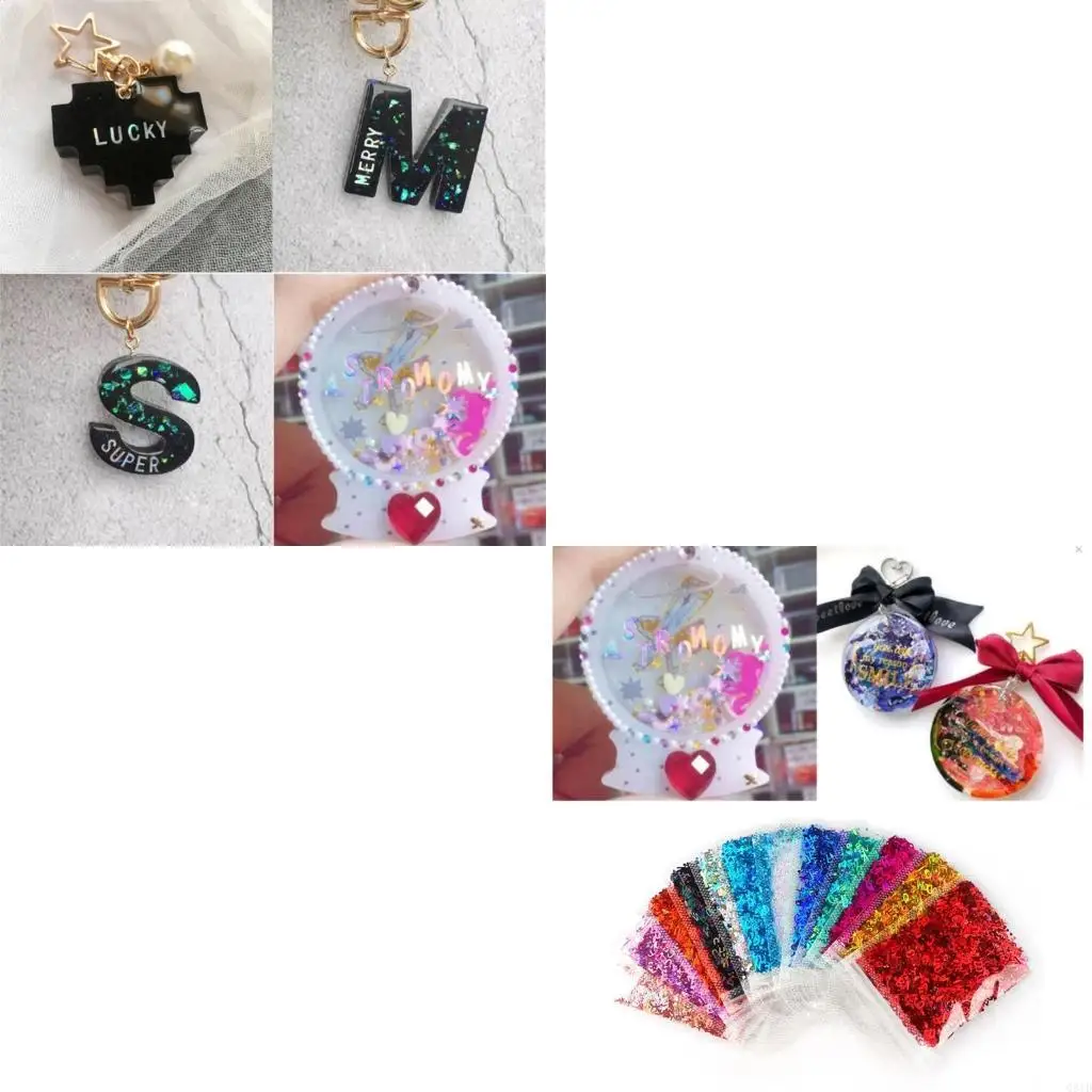 Soft Letter Sequins Pillow and Toy Fillers Materials Portable and Sturdy in Assorted Color with Elegant Designs