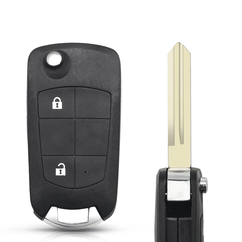 KEYYOU 2/3/4 BTN Uncut Blank remote key Case Flip Folding Car Key Shell For Nissan Juke March Qashqai Tiida X-Trail