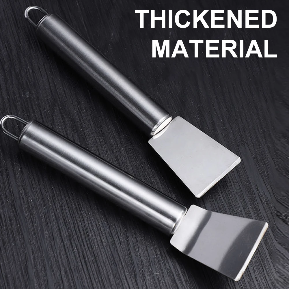 Kitchen Stainless Steel Cleaning Tools Ice Melting Scraper Oil Stain Removal Scraper Multifunctional Refrigerator Defrosting