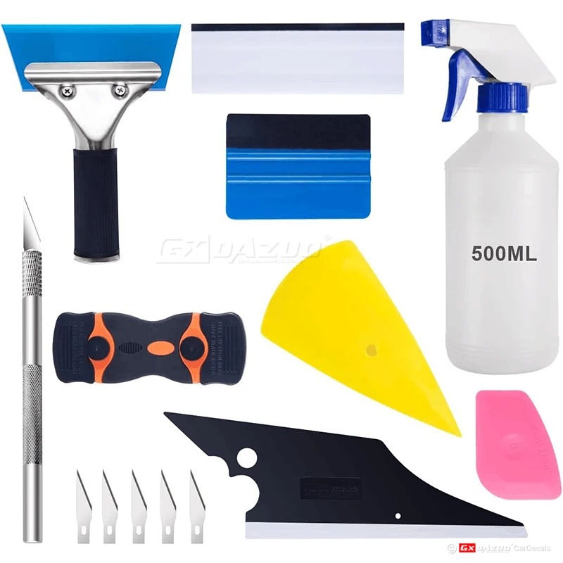 6/18 Pcs Cleaning Big White Squeegee Car Wrap Vinyl Tools Set  Vinyl Tools Window Tint Tools