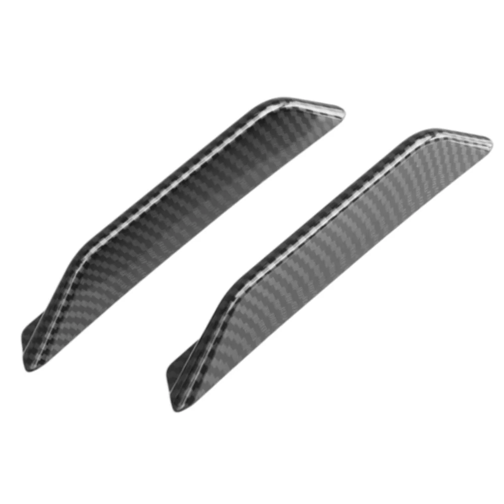Black Front Bumper Canards Lightweight Plastic Build Black Finish Design Quick Installation For Hot Summer Days