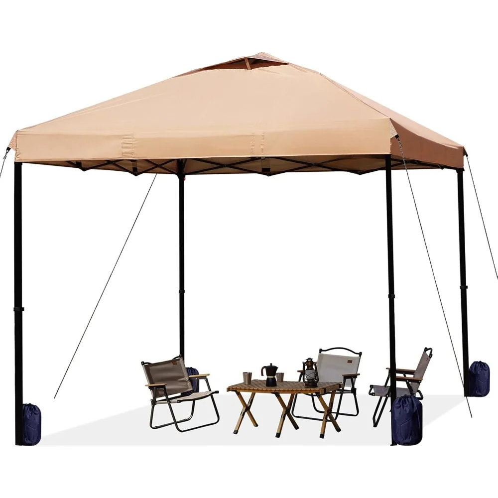 

10x10 Pop Up Commercial Canopy Tent - Waterproof & Portable Outdoor Shade with Adjustable Legs, Air Vent, Commercial Canopy