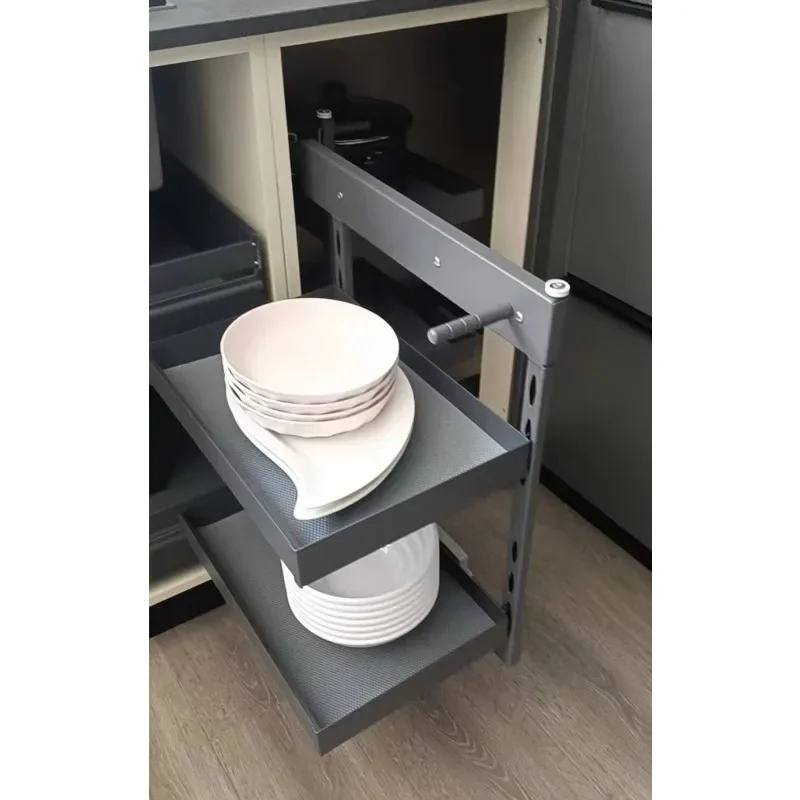 

Kitchen Cabinet Storage Basket Soft Closing Pull Out Magic Corner Kitchen Accessories Corner Magic Basket
