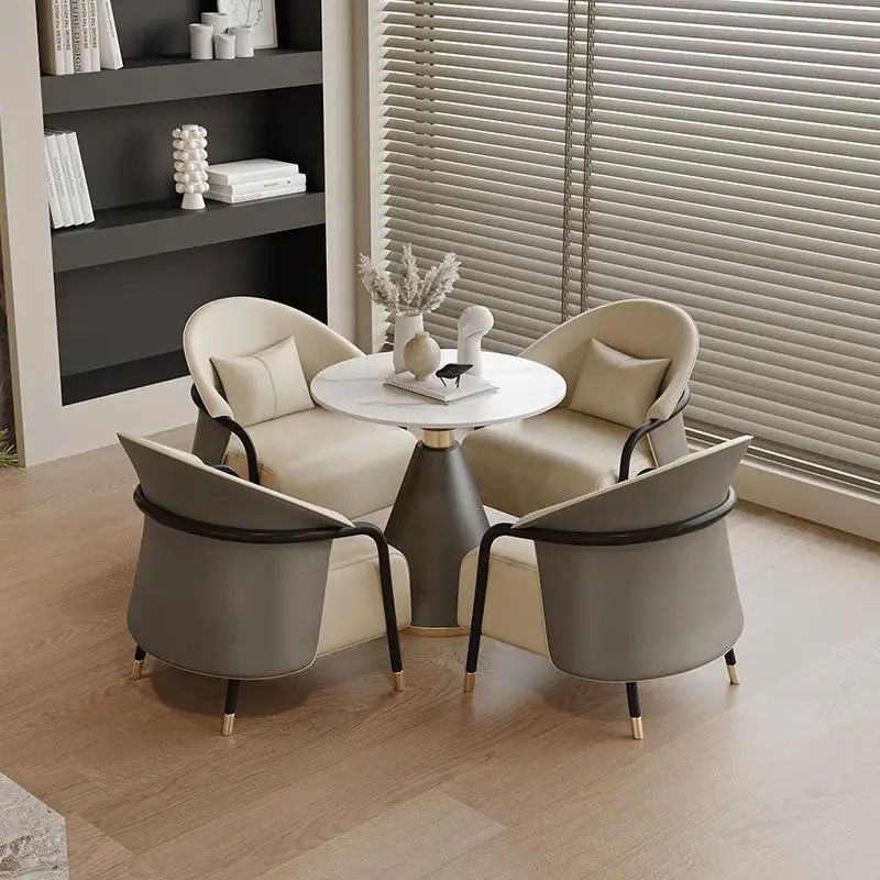 Leisure sofa Reception sofa Single chair Light luxury negotiation table and chair combination Hotel business leisure chair