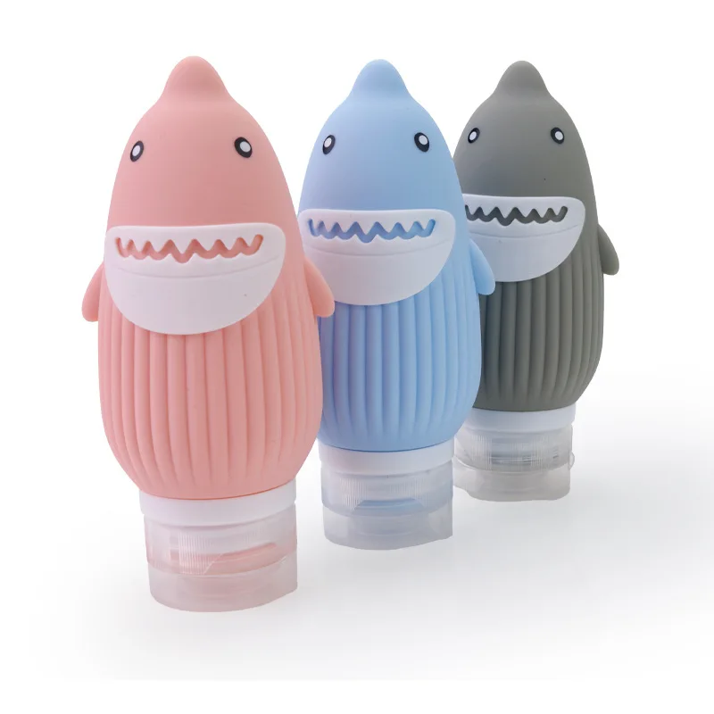 Bottiglia da viaggio per liquidi Contenitori da viaggio cosmetici in silicone a prova di perdite approvati TSA, per shampoo, lozione, articoli da toeletta