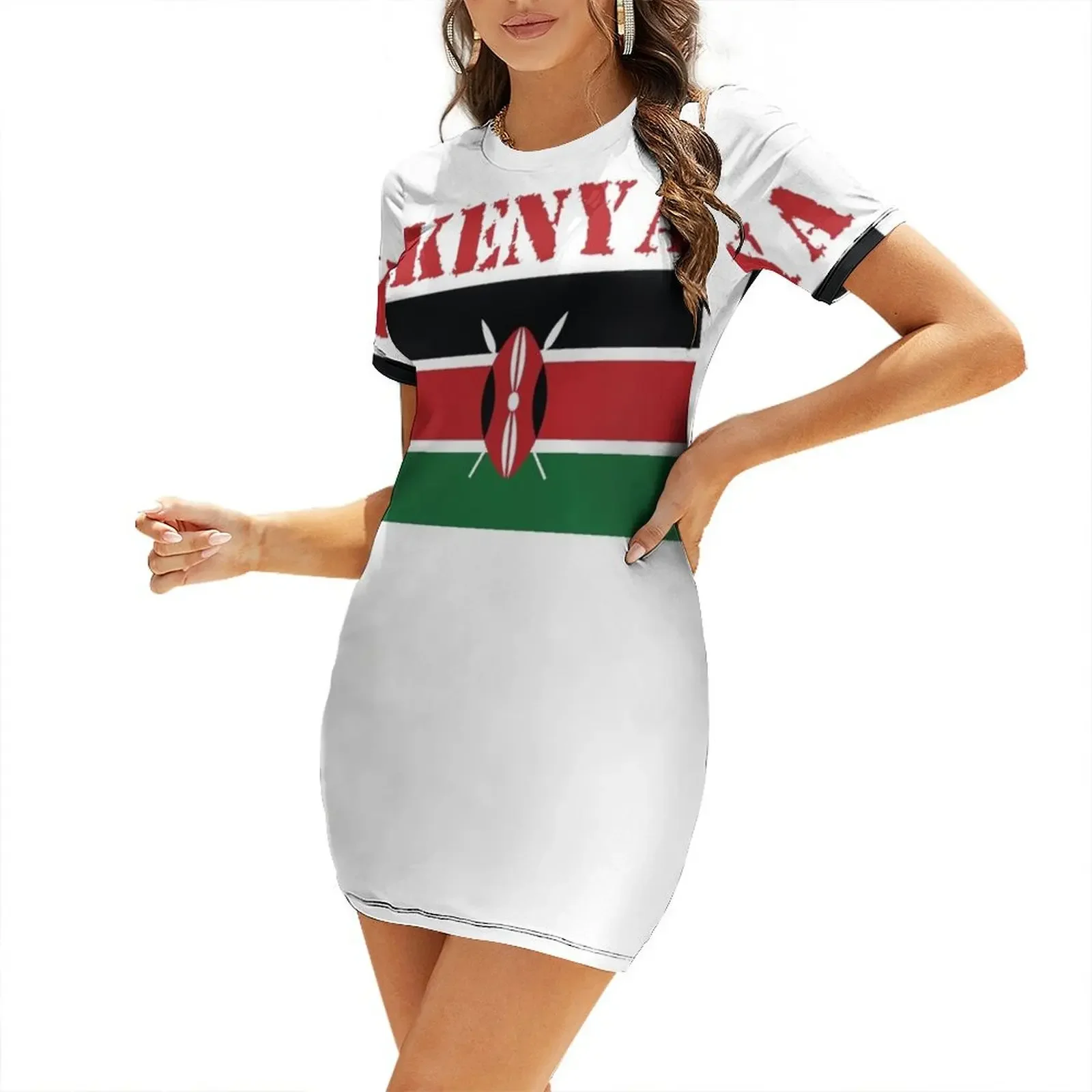 

Kenya Short Sleeved Dress summer dress daily summer dress woman 2024 prom 2024 Woman clothes