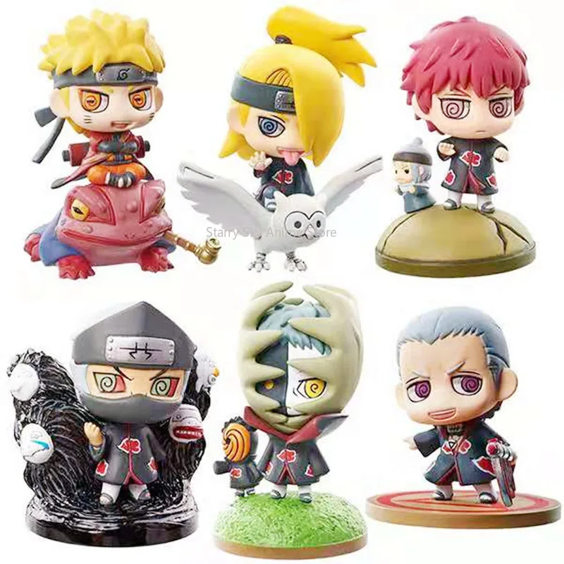 Naruto Shippuden Anime Model Figurine Sasuke Gaara POP Action Figure PVC Statue Collectible Toy Decoration Doll Hand-made Gifts