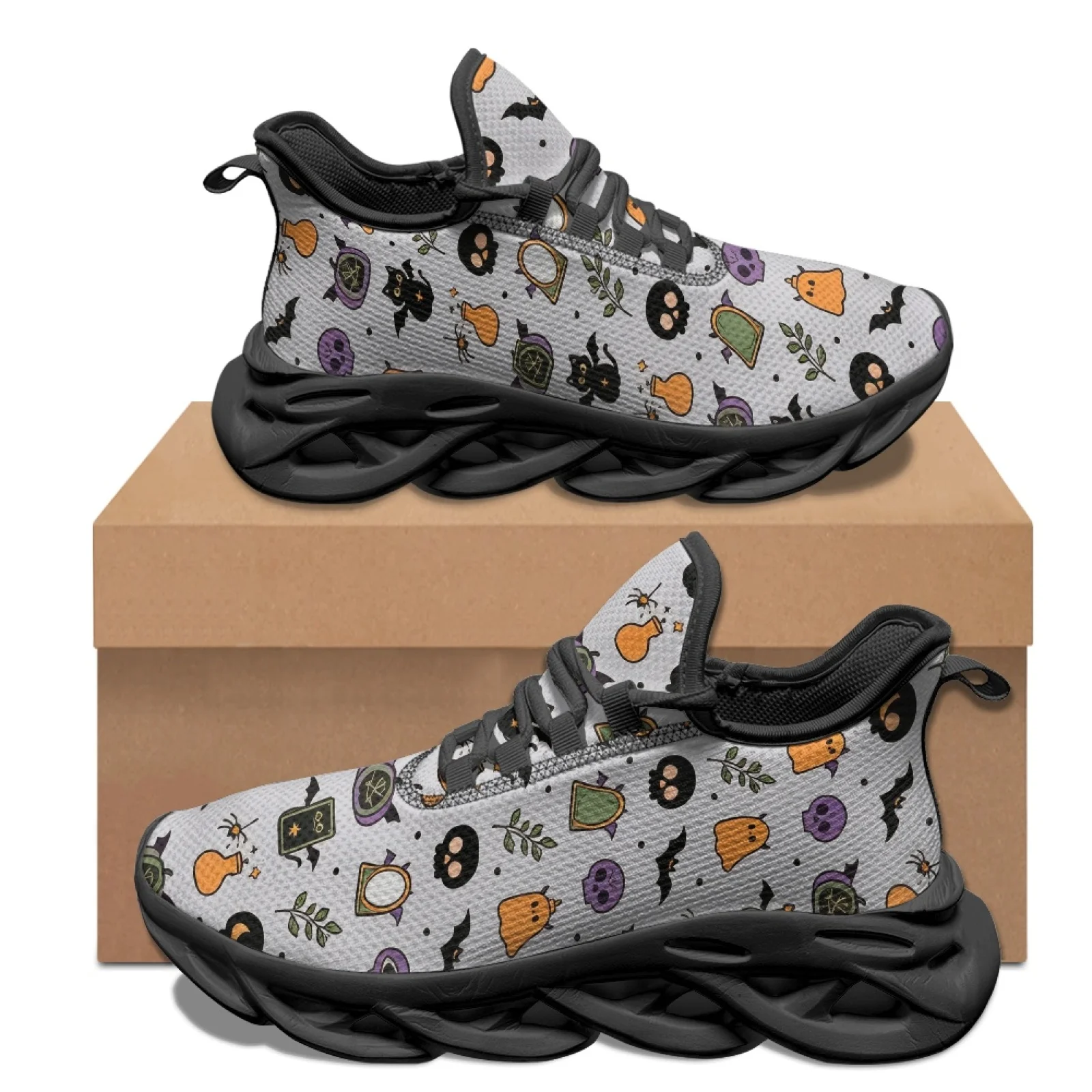 PENSTROLL PENSTROLL Spooky Design Non Slip Mens Running Shoes for Girls Mesh & EVA New Trend Hiking All Season