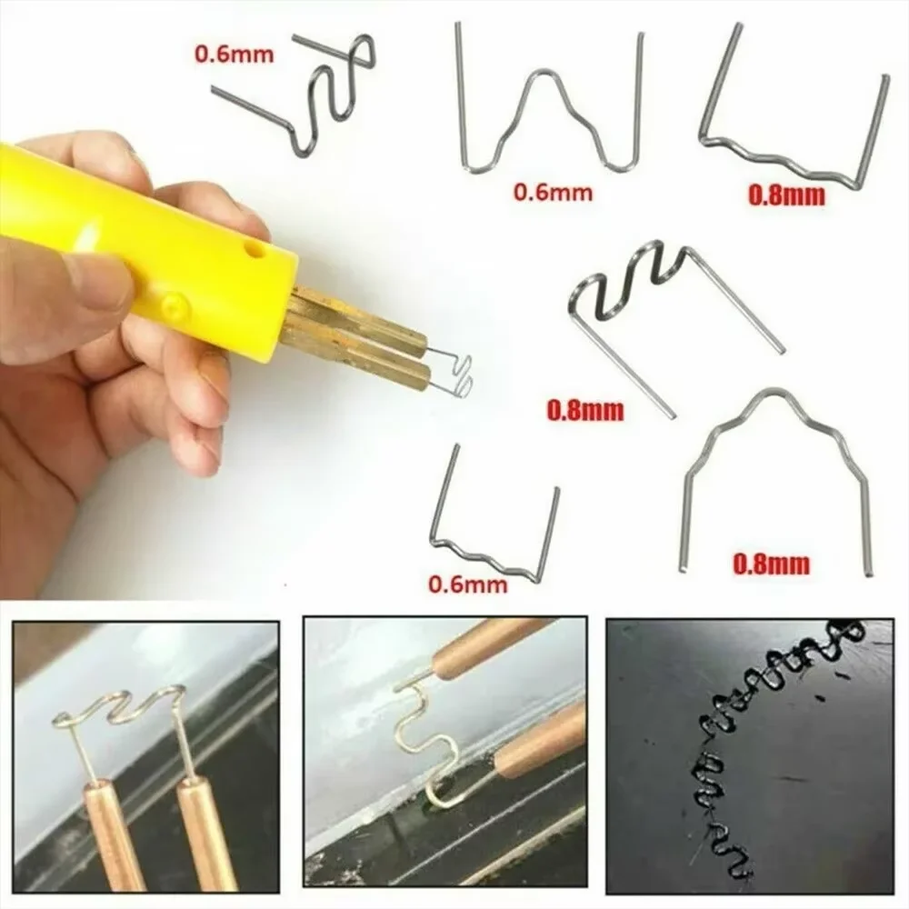 500/600PCS Stapler Staple For Car Bumper Repair Welding Machine Plastic Welder Automotive  Repair Nails Machine Welding Wire Kit