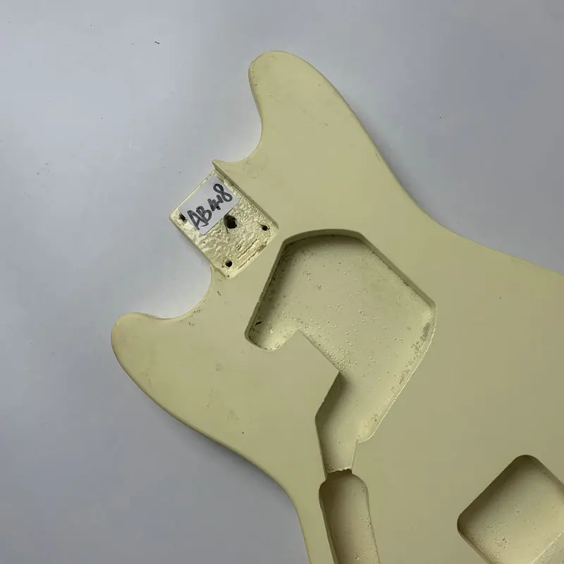 AB418 SLeft Hand Version Jaguar Electric Guitar Body Cream Color Unfinished DIY Guitar Parts for Replacement