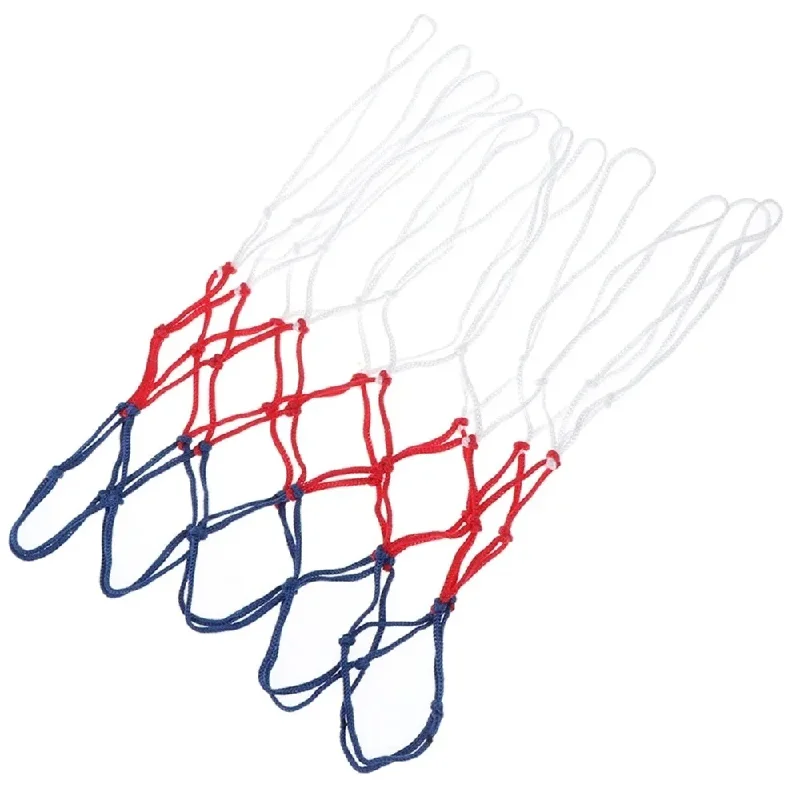 Standard Basketball Net Durable Nylon Thick Thread Three Color Universal Basketball