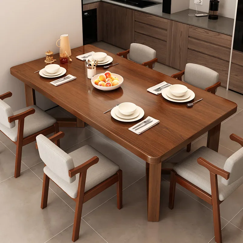 # Solid Wood Luxury Dining Table Extendable Ornament Nordic Kitchen Coffee Dining Table Home Outdoor Mesas De Comedor Furniture
