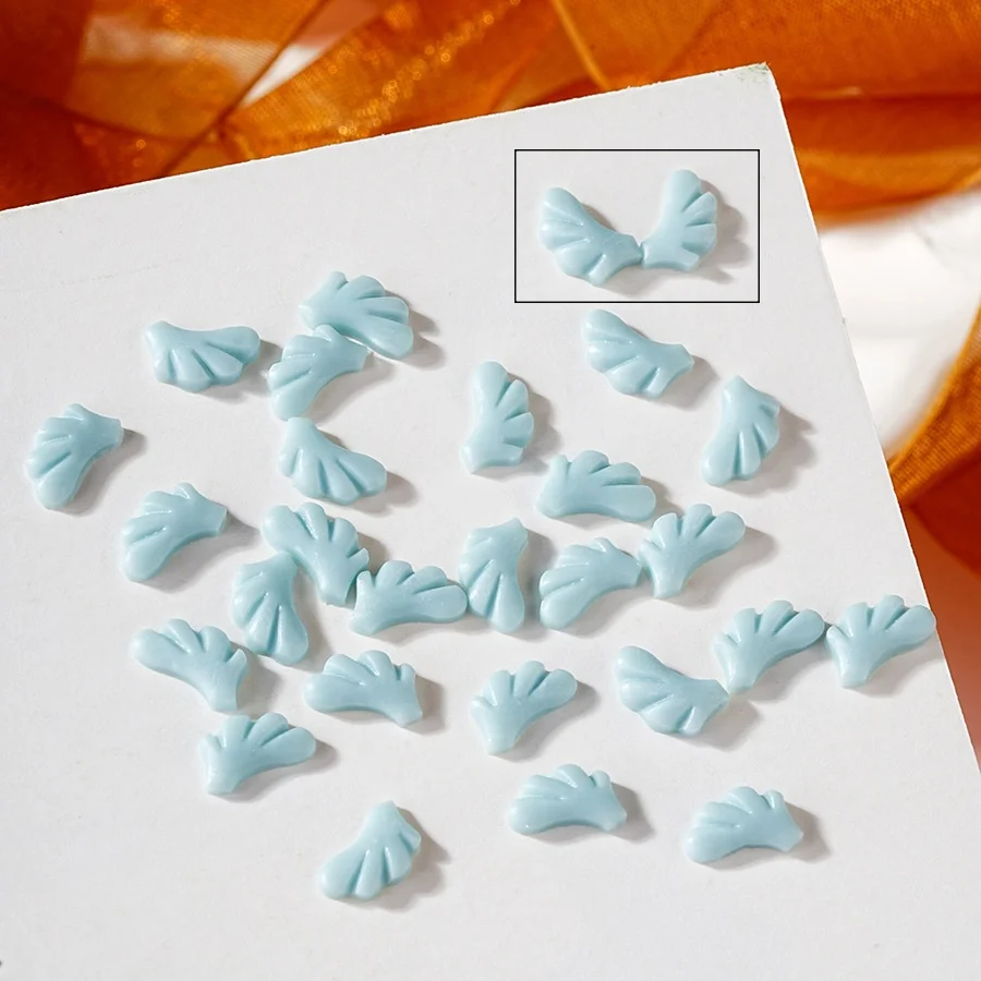 50個入り キュートな天使の羽 ネイルチャーム 大量 発光ウィング AB フラットバック レジン ネイルパーツ グリッター クリスタル ジュエリー DIY ネイルデコレーション