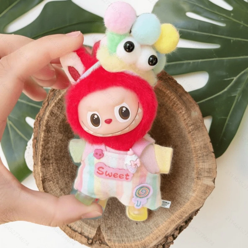 ملابس Labubu الجيل الرابع الملونة الجديدة الأكثر مبيعًا، ملابس لطيفة للغاية مع شخصية إكسسوارات الرأس #4