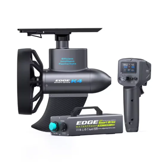 EDGE K4 Smart Drive Electric Kayak Trolling Motor Quiet Brushless Underwater Propulsion System For Fishing & Touring