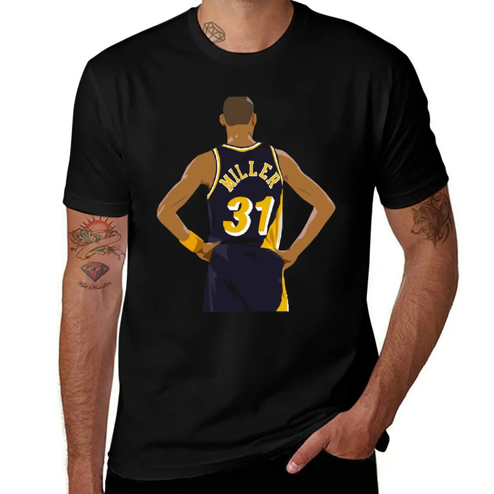 Reggie Miller Back-To T-Shirt Trend Art Print T-Shirt