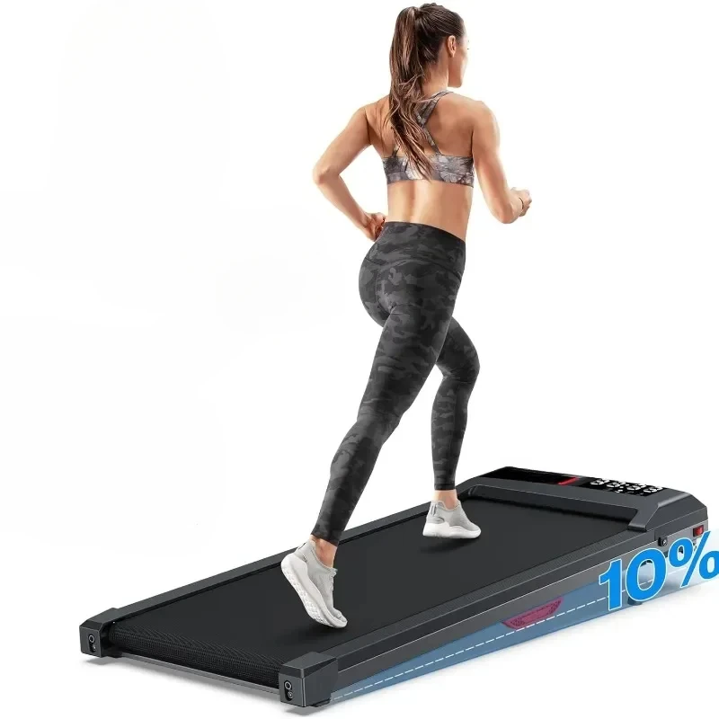 

Under Desk Walking Pad Treadmill: Incline Voice Controlled Smart Treadmill for Home Office Use