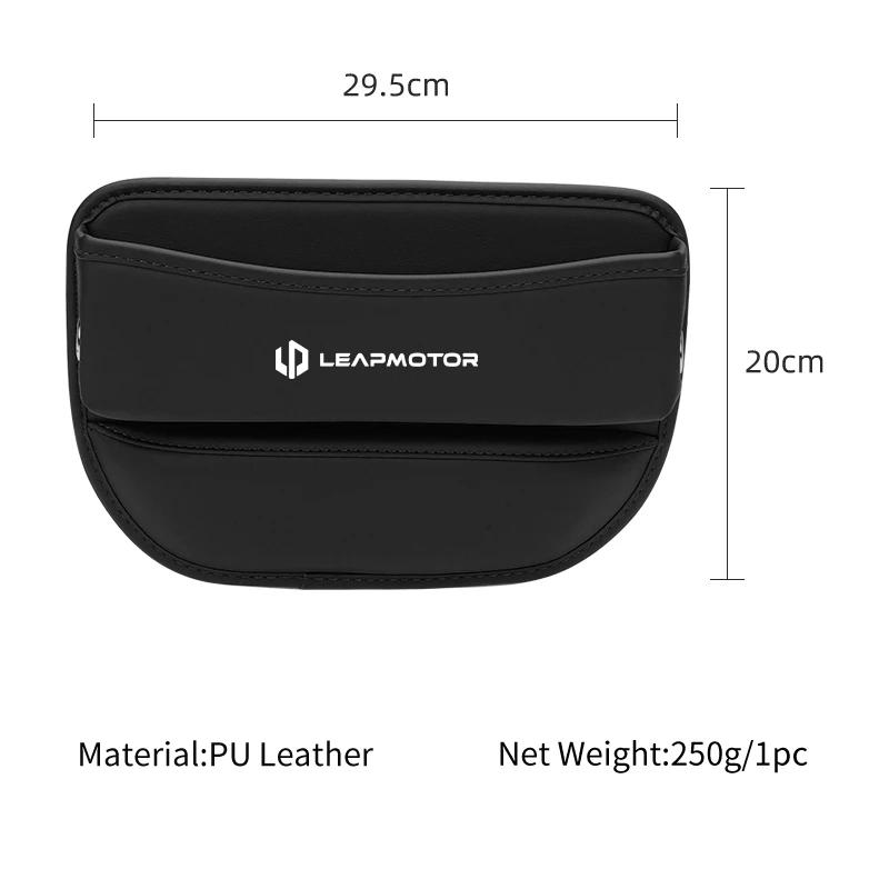 Leather Car Seat Seam Storage Box For Leapmotor T03 S01 C11 C01 C10 Leap Motor Vehicles Gap Phone Wallet Organiser Accessories