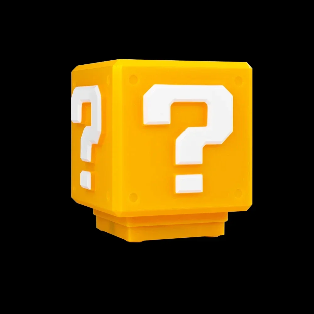 야간 조명 LED 물음표 음악이있는 야간 조명 애니메이션 주변기기 어린이 침실 머리맡 램프 USB 충전식 선물