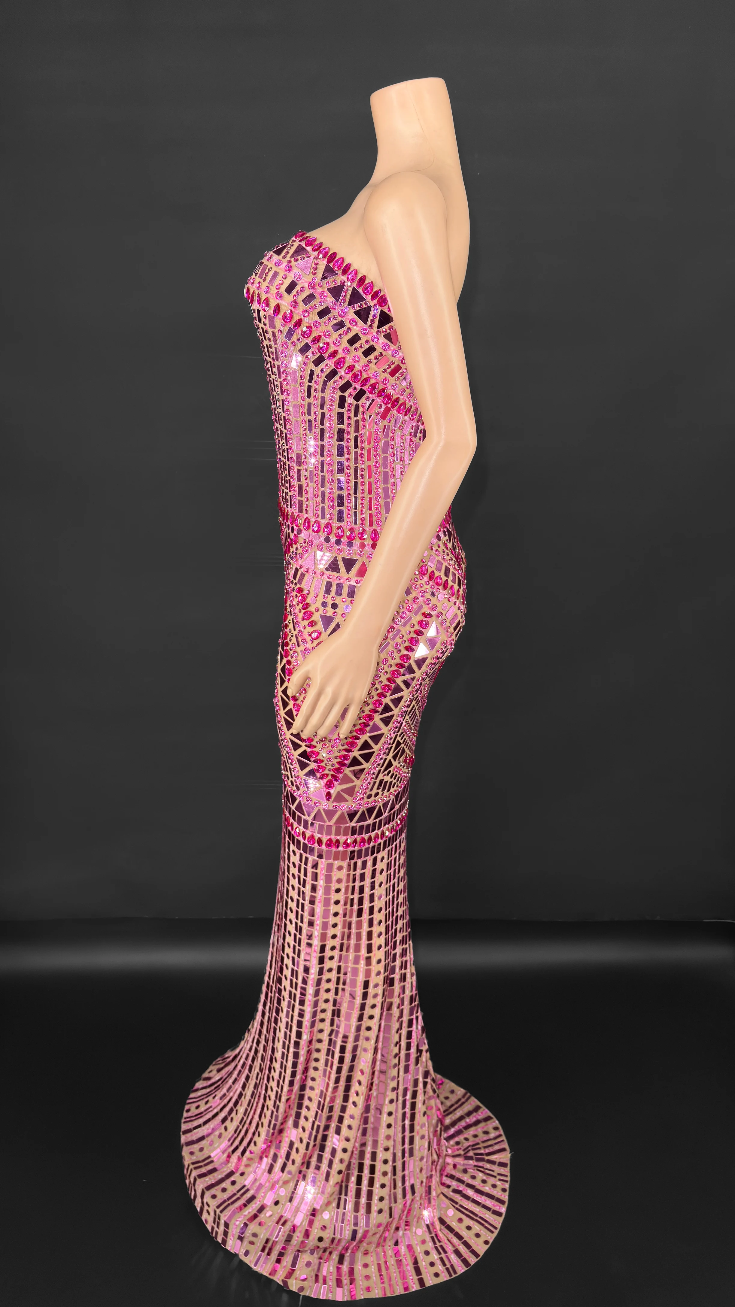 ZD 2025 스팽글 드레스 여성 우아한 파티 이브닝 패션 바디콘 클럽 드레스