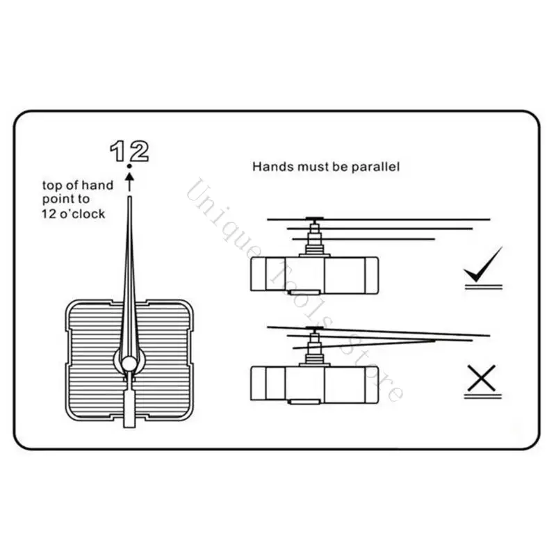 M89A Accurate Quartzs Clock Movement with Hands and Numerals Kits for Clock Crafting