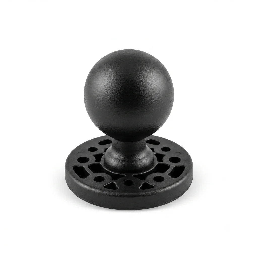 1.5 Inch Ball Head Boule Ram Mount Adapter for AMPS Support Fish Finder Base Holder Compatible 38MM C Size Double Socket Arm