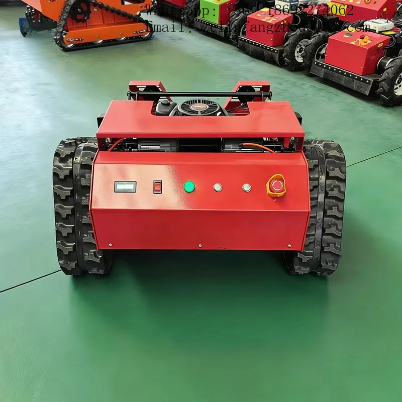 Engine 4 Stroke Lawn Mower 550mm Cutting Width Wireless Remote Control Heavy Duty Garden Farm Machine Pro Kit