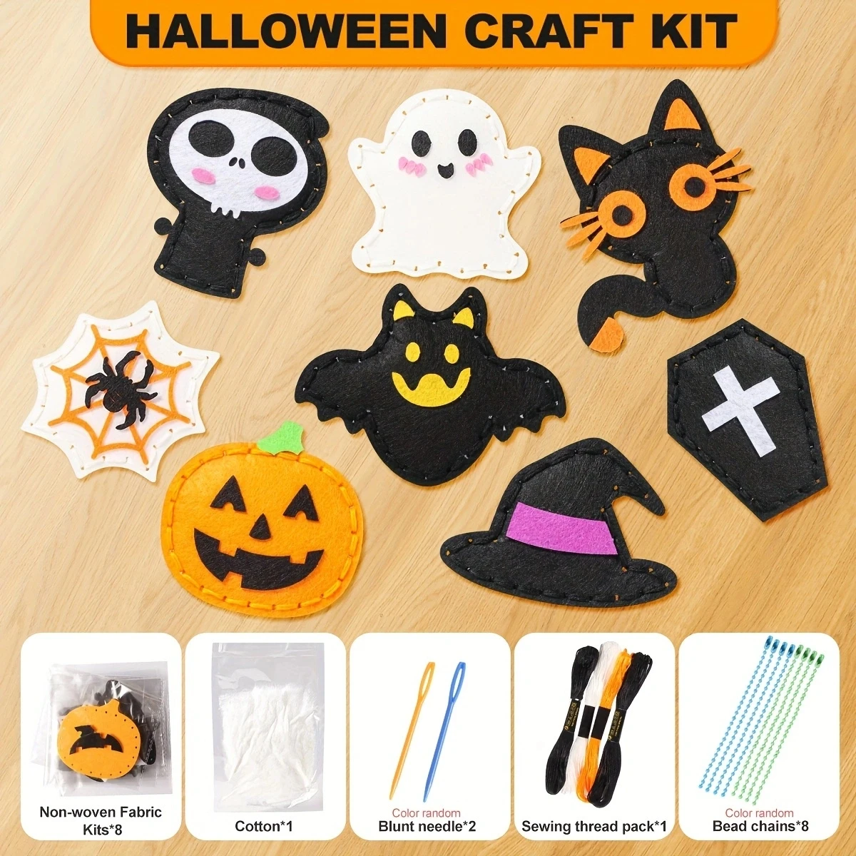 Zestaw do rękodzieła DIY dla dzieci, ręcznie robione breloczki, kreatywna zabawka rozwijająca motorykę małą i podporządkowująca wyobraźnię.