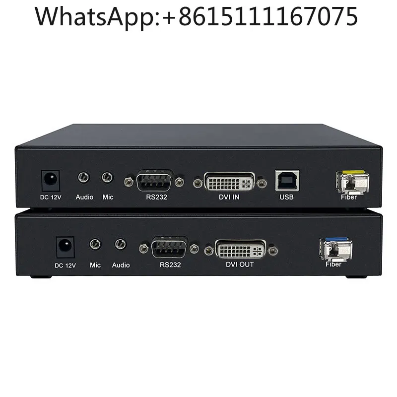 4K DVI KVM Fiber Extender 20KM, USB2.0 Optical Converter for LED Video Wall Splicing Screen