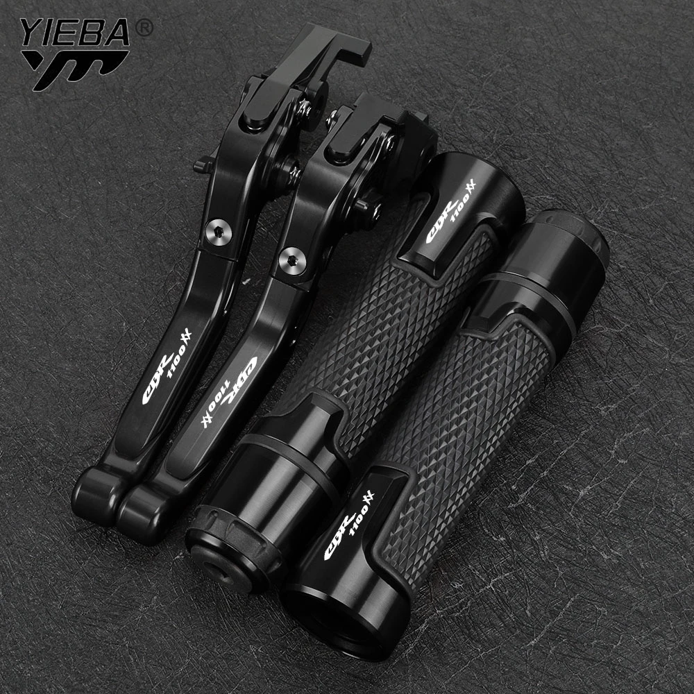 

For Honda CBR1100XX CBR 1100 XX BLACKBIRD CBR 1100XX 1100 XX 1997-2007 Motorcycle Adjustable Brake Clutch Levers Handbar Grips