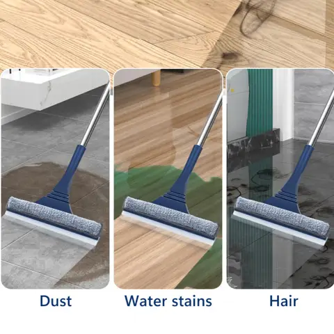 2 i 1 fönsternätsborste fönsterputsare magisk kvasttorkare teleskopisk långskaft fönstermopp gummiskrapa torkarrengöringsverktyg 10 best sales teleskopisk fönsterputsare - №2