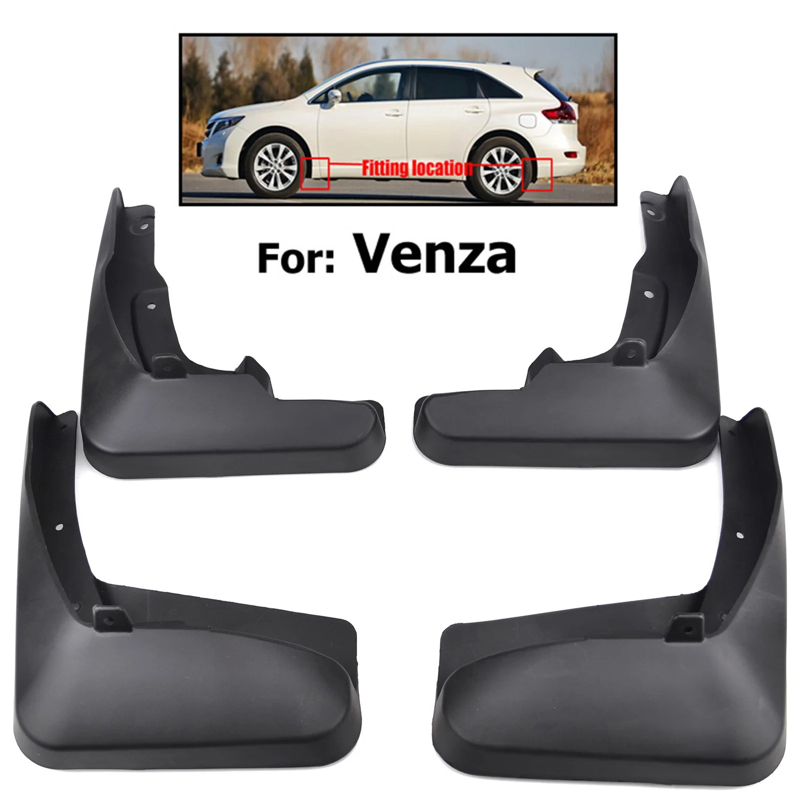 4x for Toyota Venza AV10 2009 - 2016 Front Rear Mudguards Flaps Splash Guards Car Accessories 2008 2010 2011 2012 2013 2014 2015