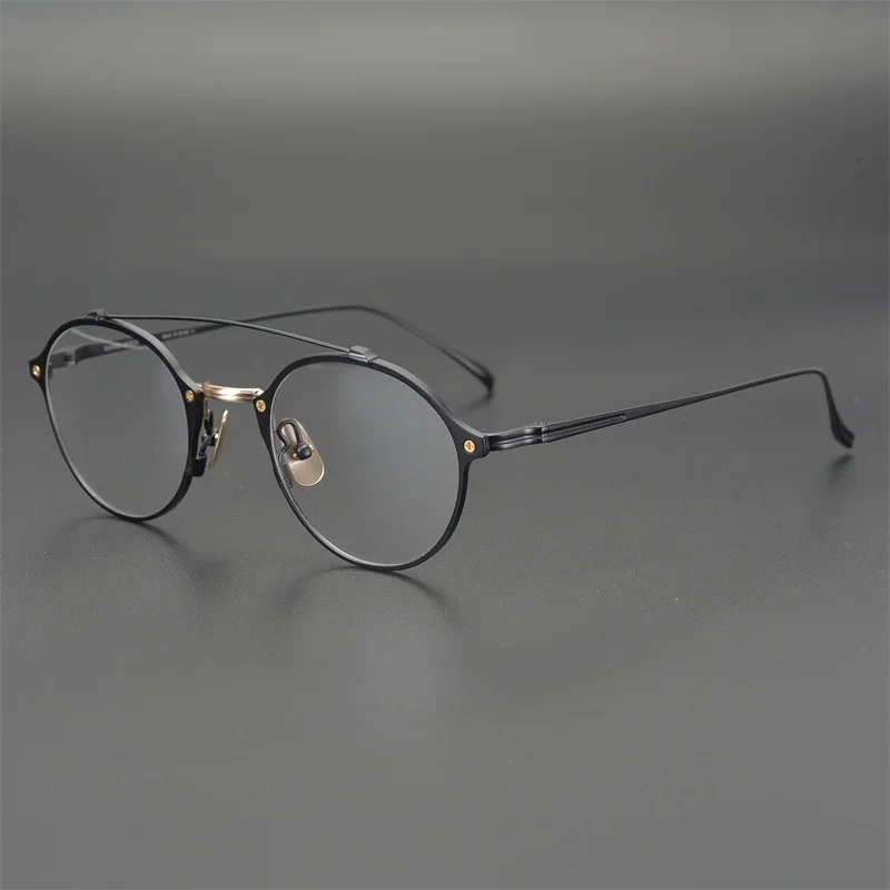 

Round Japanese Gafas Aviator Eyeglasses Titanium Lightweight Frame Retro Prescription Reading Men Glasses Myopia De Oculos