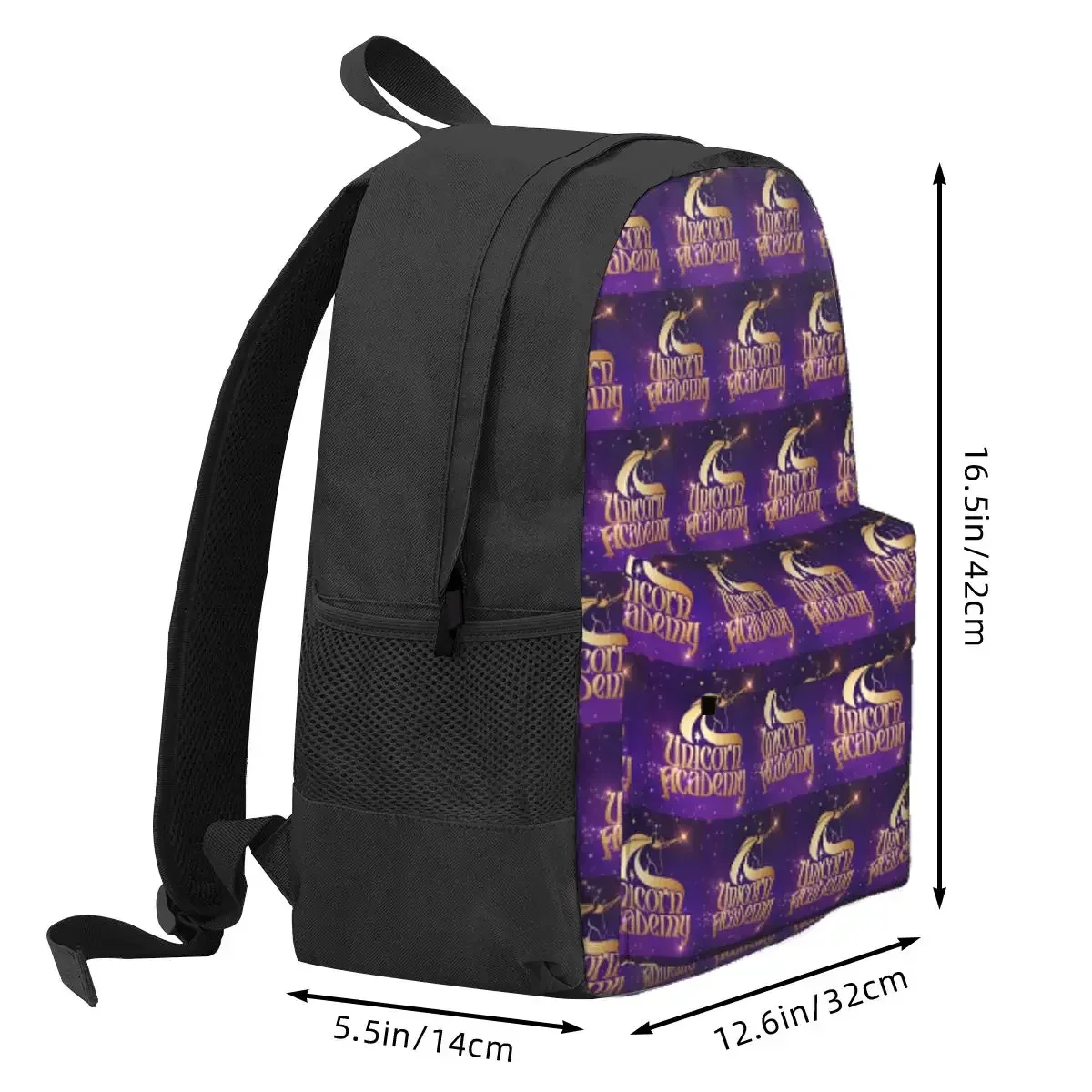 Unicorn Academy Backpack Daypack Large Capacity Children BookBag School Bag Shoulder Bags for Men Women