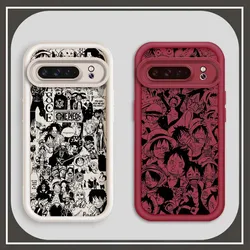 One Piece Nami D. Luffy Cute For Google Pixel 9 8A 8 7 7A Pro XL 5G Eye Ladder Phone Case Soft TPU Shockproof Cover
