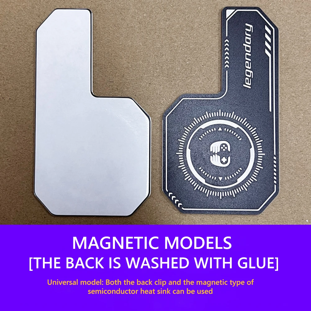 Semiconductor Radiator Expend Cooling Area Mini Game Cooler Compatible Magnetic/ Back-clip Radiating Sticker for Cell Phone