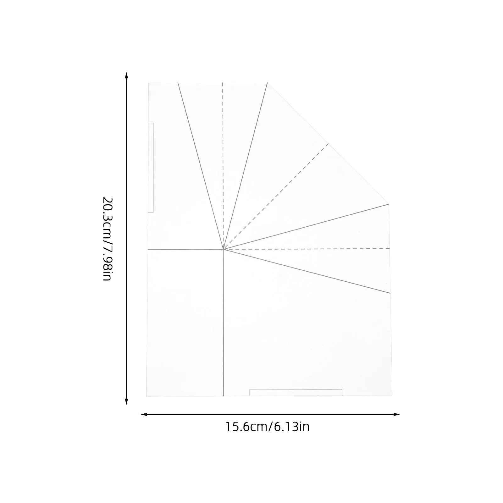 سلة طعام قابلة للطي قالب خياطة مسطرة أكريليك قابلة لإعادة الاستخدام لمشاريع الحرف اليدوية ذاتية الصنع حقائب حمل أكياس الغداء للنزهة #5