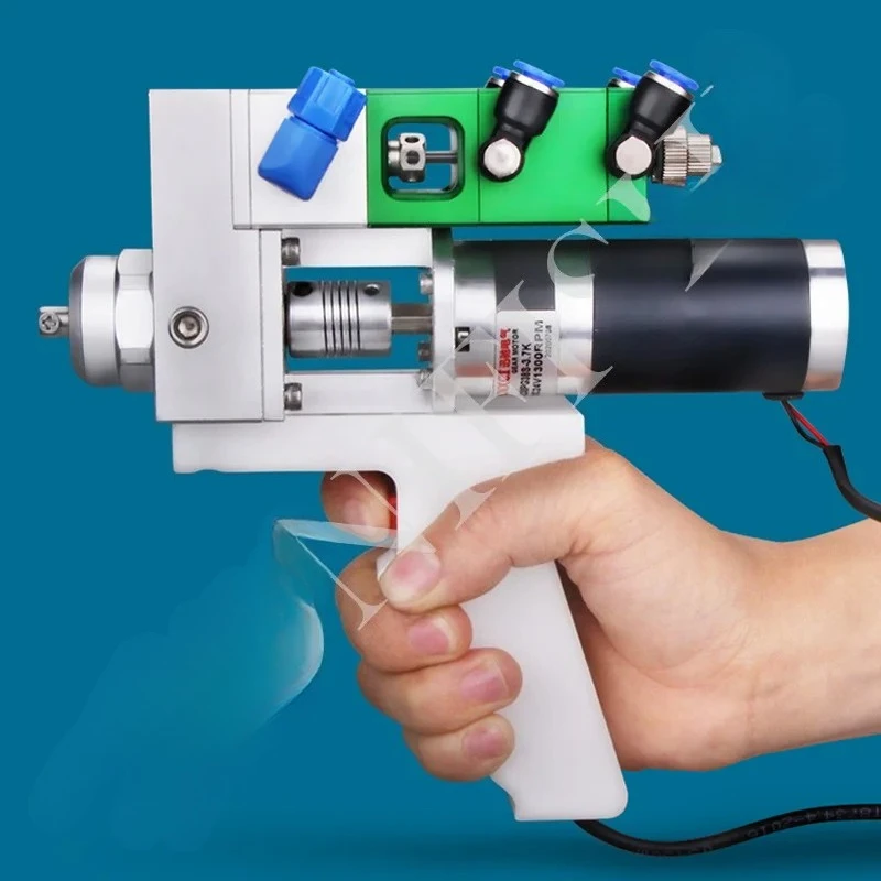 Electric stirring AB double liquid valve hand control gun dispensing valve with back suction glue, adjustable ratio, 1300rpm